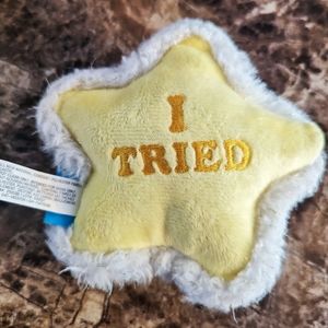 10/$10 Bark Box, Pawticipation Star, I Tried, Small Plush Dog Toy